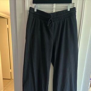 Wild Fable XXL Thick Waist Drawstring Wide Leg Black Sweatpant Pocket Loungewear